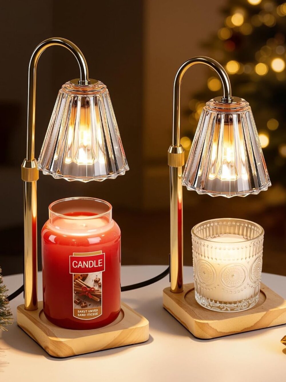 2 Pack Electric Candle Warmer Lamps with Timer - Perfect Home Decor Gifts